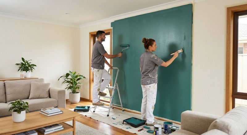 Accent Wall Painting in Wilmington, NC