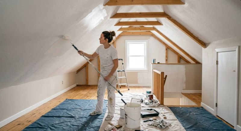 Attic Painting in Wilmington, NC