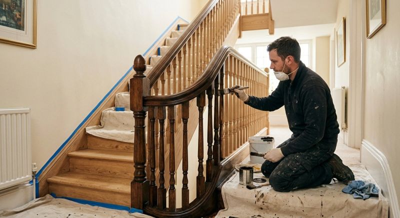 Bannister Staining in Wilmington, NC