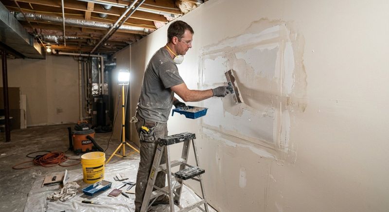 Basement Drywall Repair in Kansas City, KS