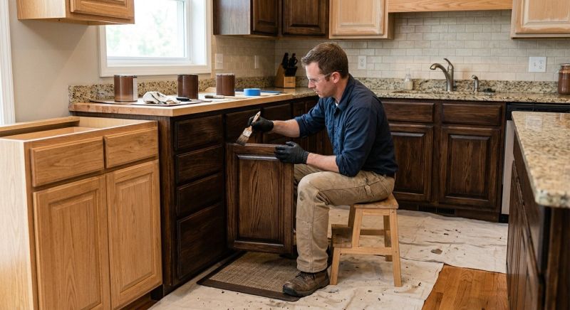 Cabinet Staining Service in Muncie, IN