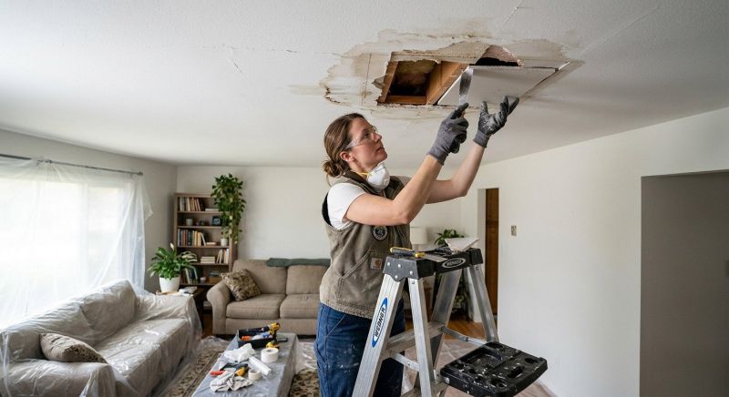 Ceiling Water Damage Repair in Conroe, TX
