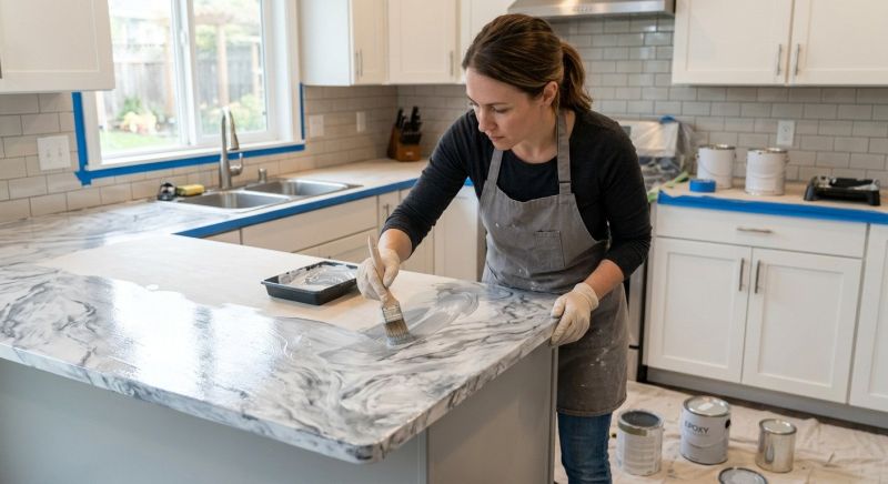 Countertop Painting in Waco, TX