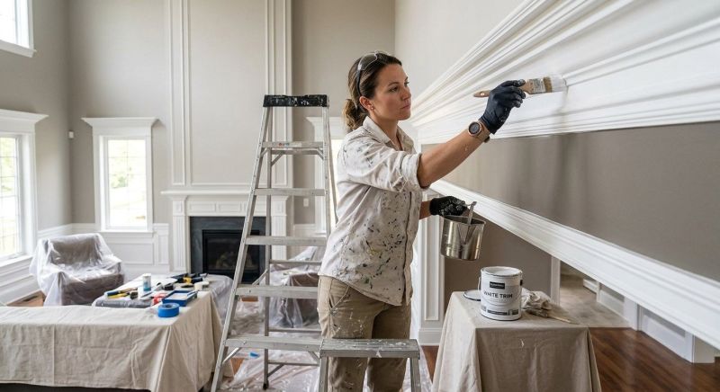 Crown Molding Painting in Waco, TX