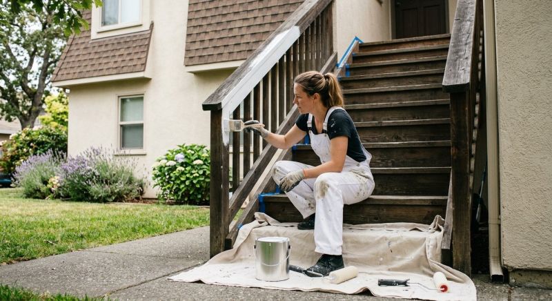 Stair Rails Painting Service in Waco, TX