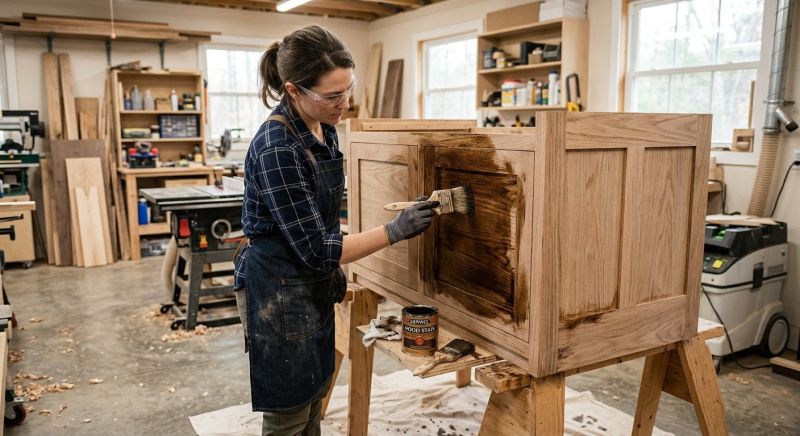 Wood Cabinet Staining in Kokomo, IN