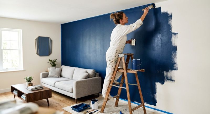 Accent Wall Painting in Wilmington, NC
