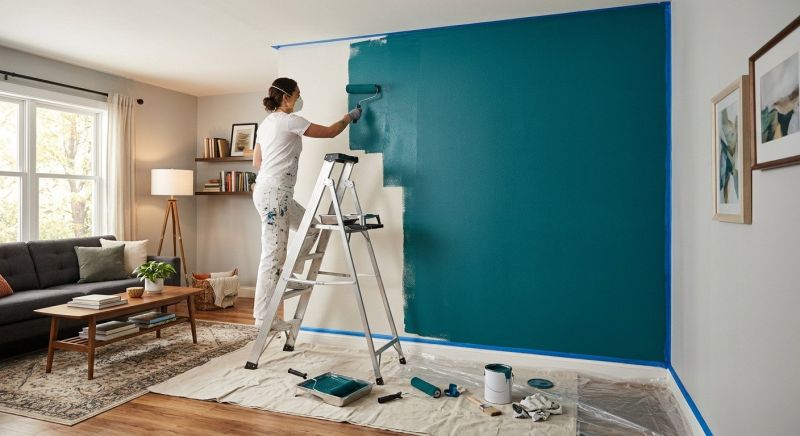 Accent Wall Painting in Waco, TX