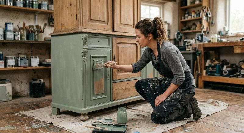 Armoire Painting in Waco, TX