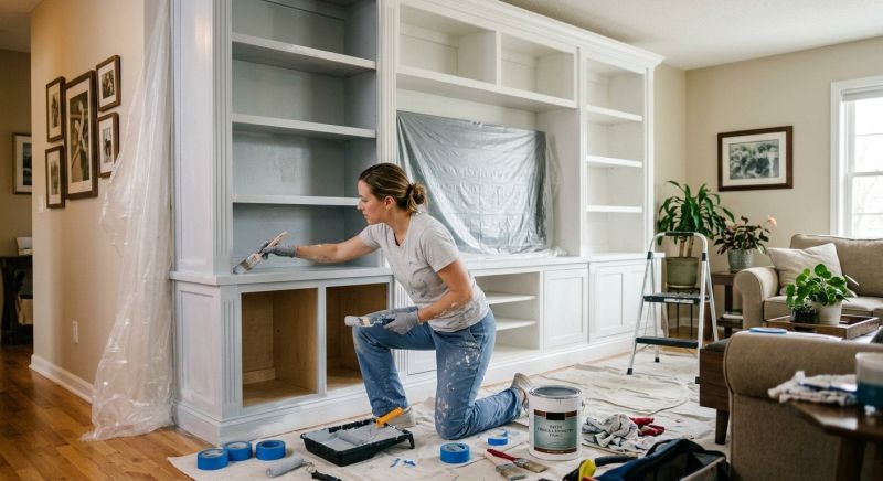 Armoire Painting in Waco, TX