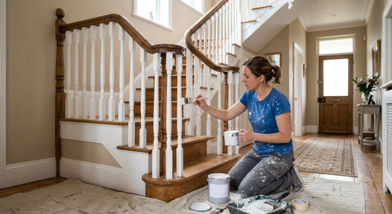 Banister Painting in Wilmington, NC