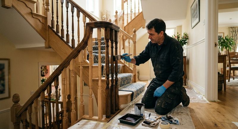 Bannister Staining in Wilmington, NC