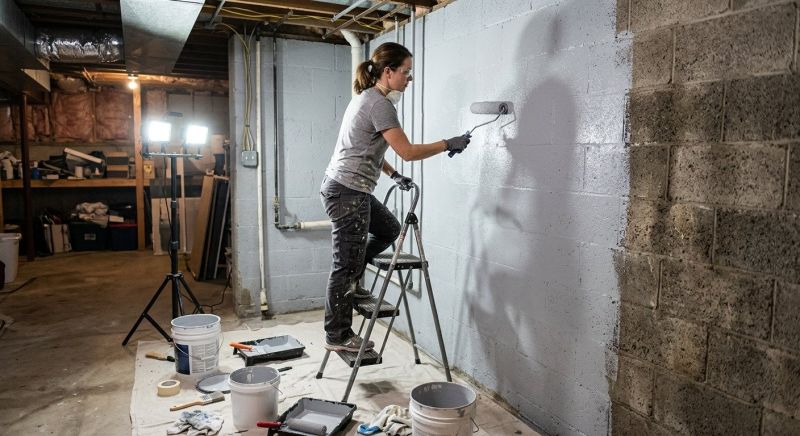 Basement Wall Painting in Waco, TX