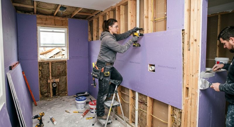 Bathroom Drywalling in Kansas City, KS