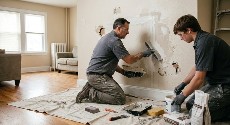 Bedroom Wall Repair in Kansas City, KS