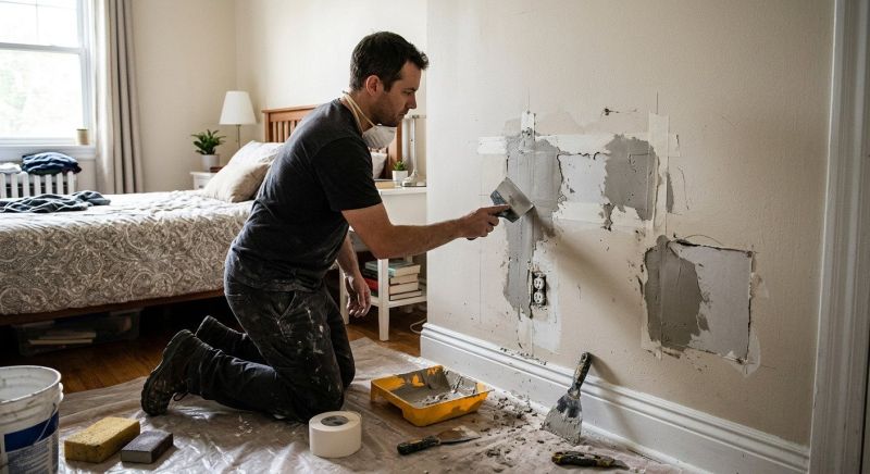 Bedroom Wall Repair in Alpharetta, GA