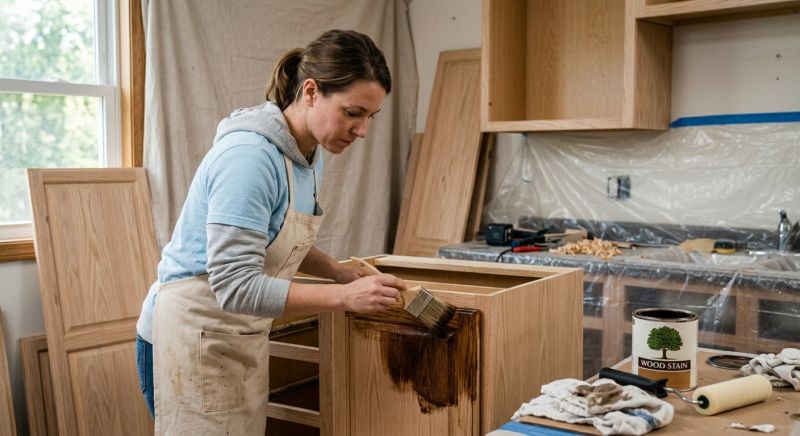 Built In Cabinetry Staining in Indianapolis, IN