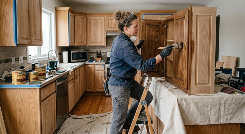 Built In Cabinetry Staining in Indianapolis, IN