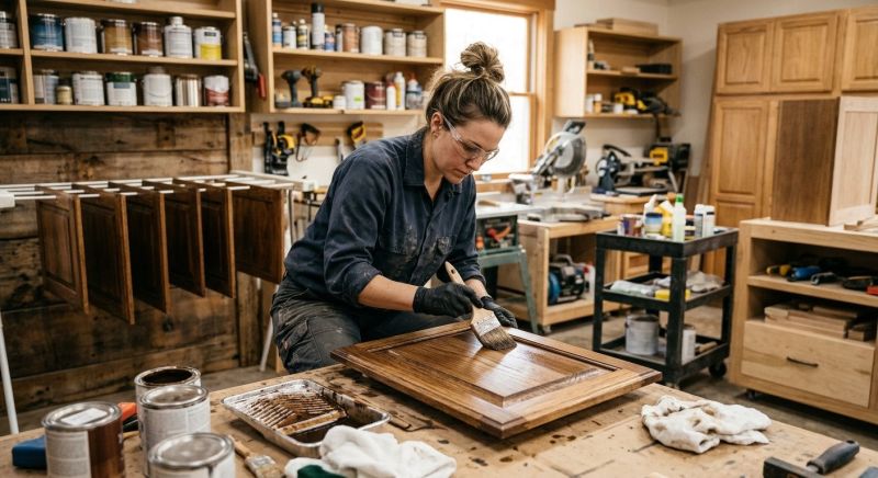 Cabinet Staining Service in Carmel, IN