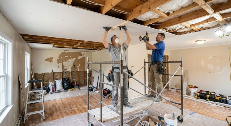 Ceiling Drywall Installation in Kansas City, MO