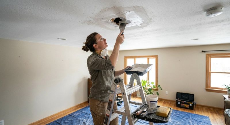 Ceiling Hole Repair in Kansas City, KS
