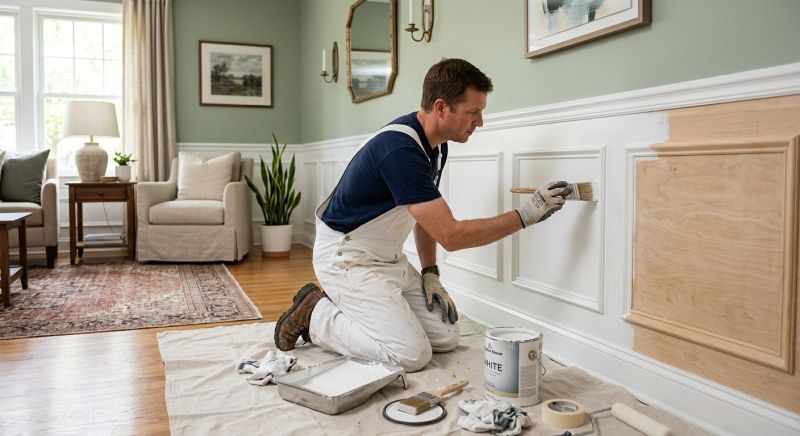 Chair Rail Painting in Wilmington, NC
