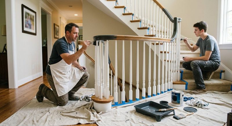 Chair Rail Painting in Wilmington, NC