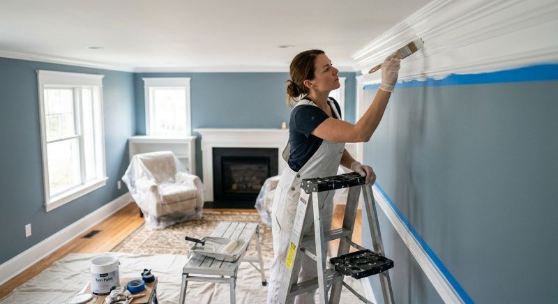 Crown Molding Painting in Waco, TX