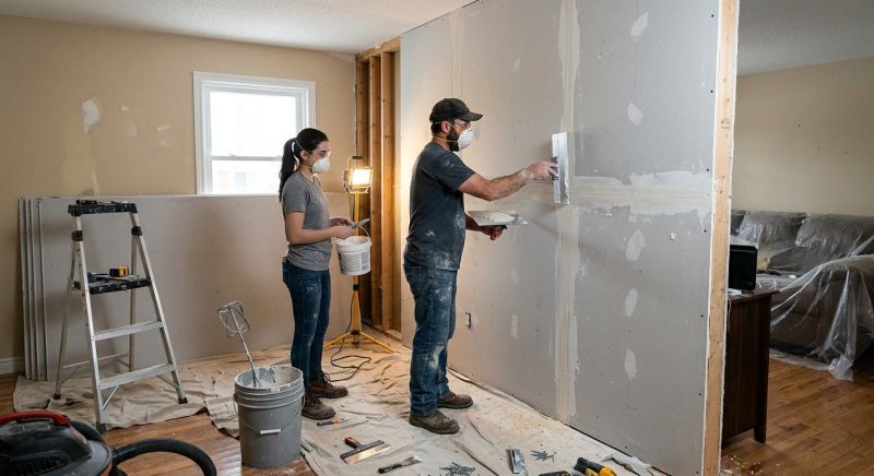 Drywall Construction in Overland Park, KS