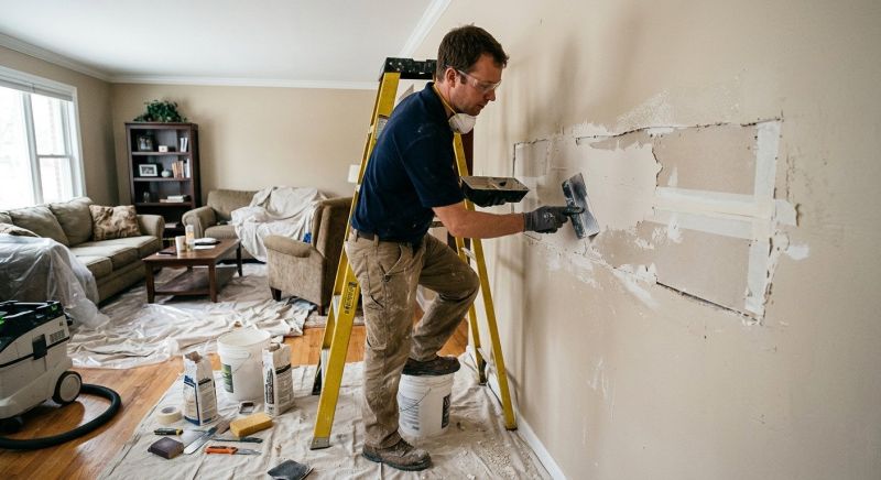 Garage Drywall Repair in Alpharetta, GA