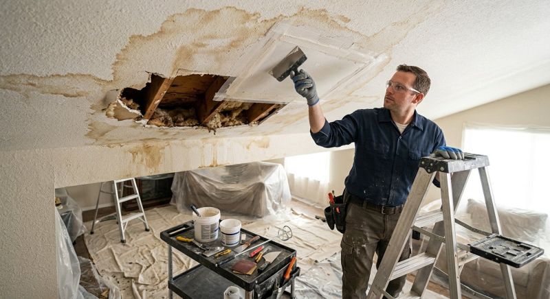 Garage Drywall Repair in Wilmington, NC