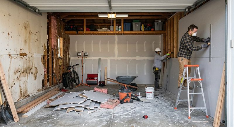 Garage Wallboard Installation in Conroe, TX