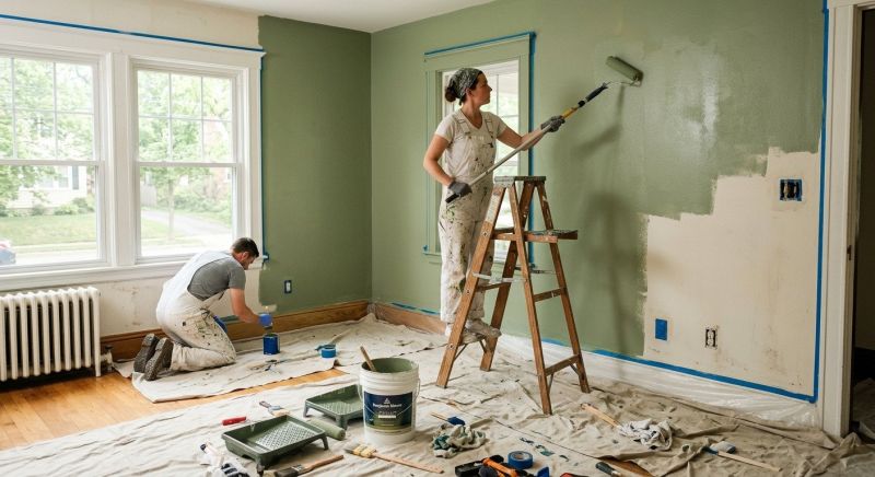 Great Room Painting in Waco, TX