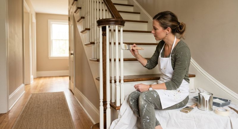 Interior Steps Painting in Wilmington, NC