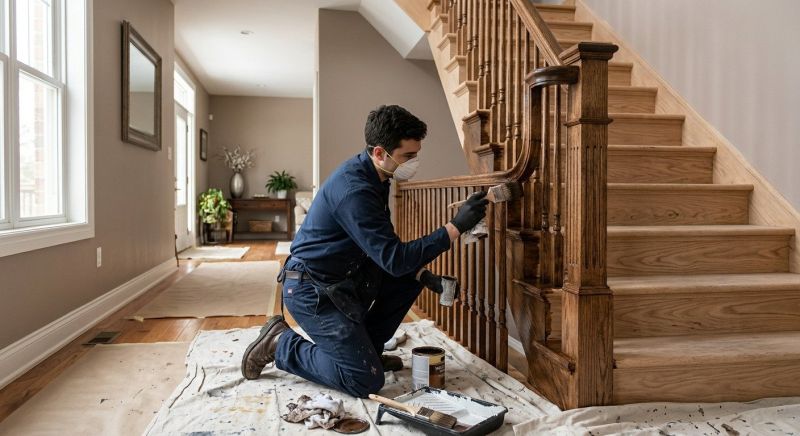 Interior Trim Staining in Wilmington, NC