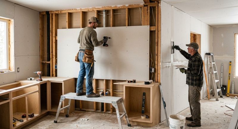 Kitchen Drywall Installation in Denver County, CO