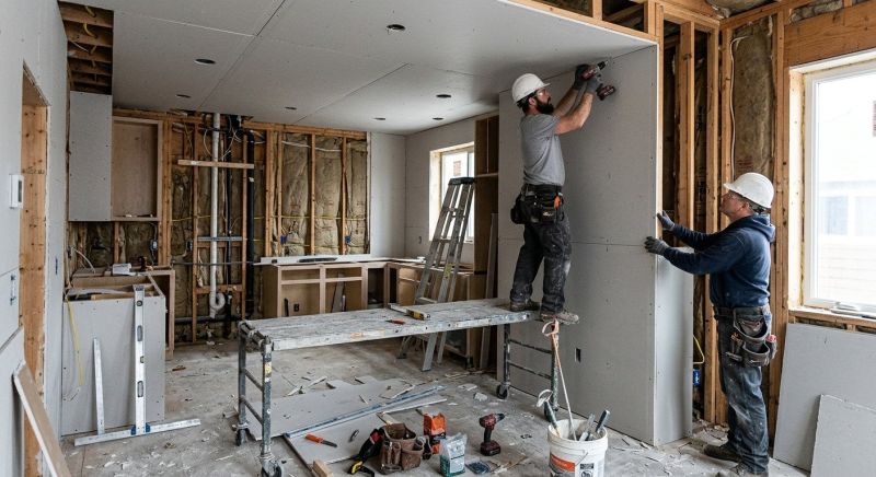 Kitchen Drywall Installation in Kansas City, KS