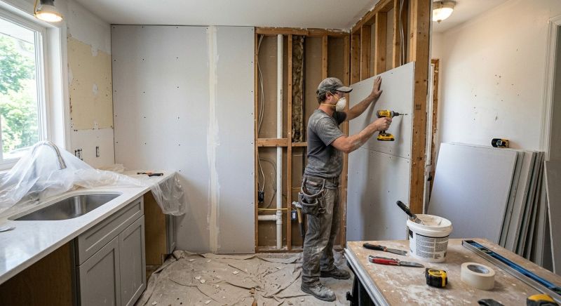 Kitchen Drywall Installation in Wilmington, NC