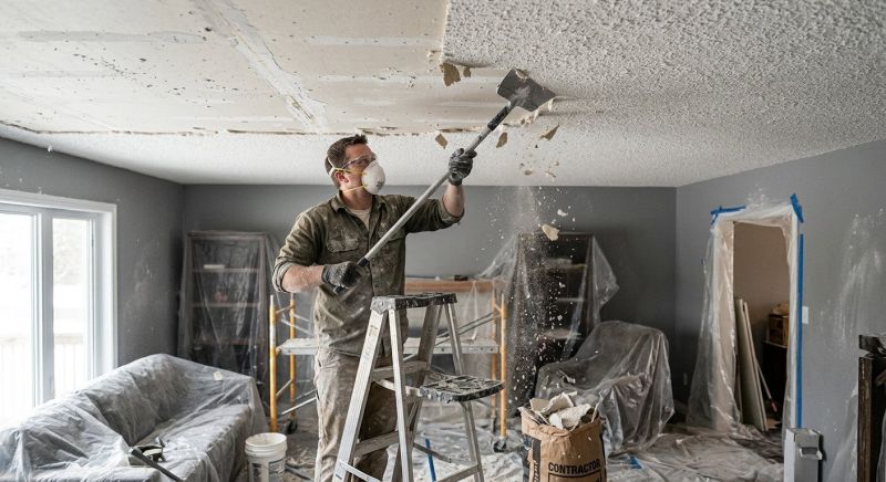 Knockdown Ceiling Removal in Waco, TX
