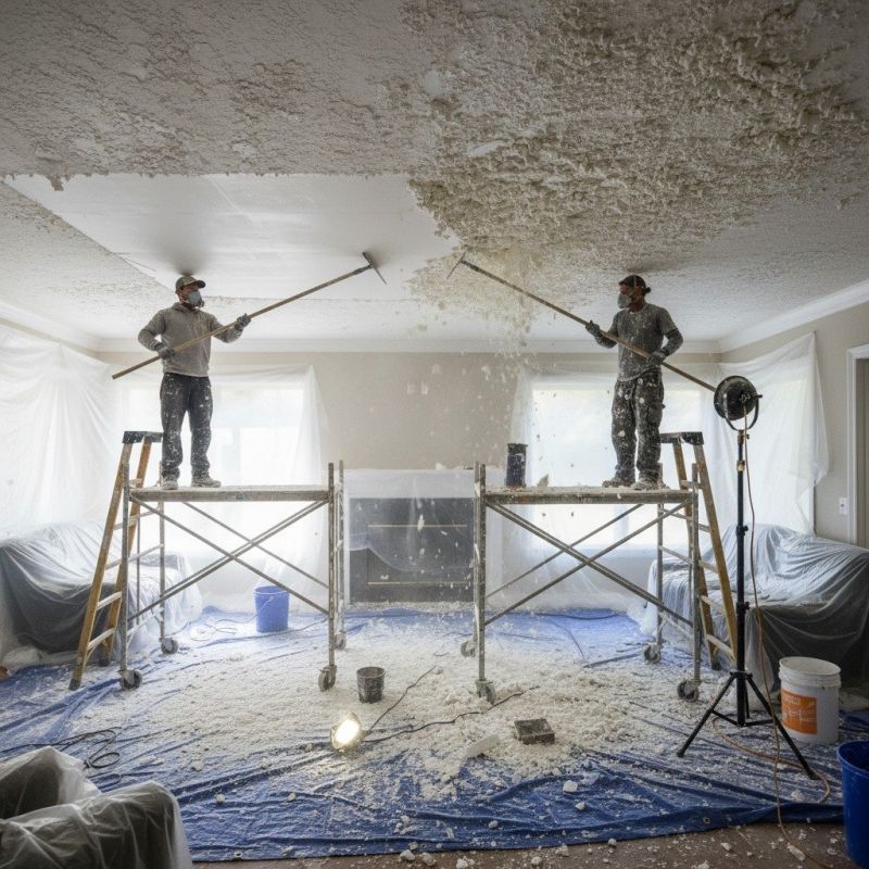 Knockdown Ceiling Removal in Waco, TX