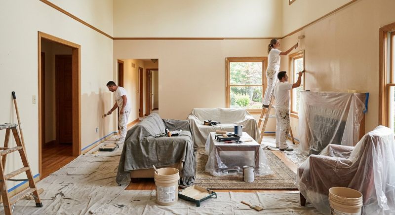 Living Room Painting in Waco, TX