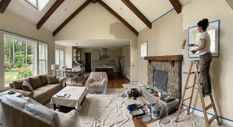 Living Room Painting in Waco, TX