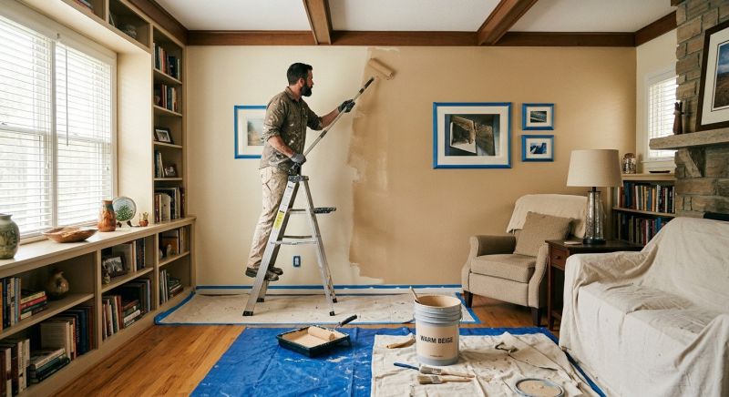 Living Room Painting in Waco, TX