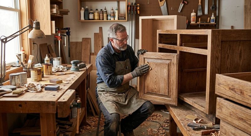 Oak Cabinet Refinishing in Muncie, IN