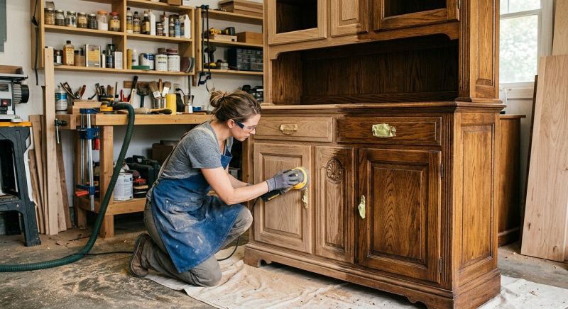 Oak Cabinet Refinishing in Kokomo, IN