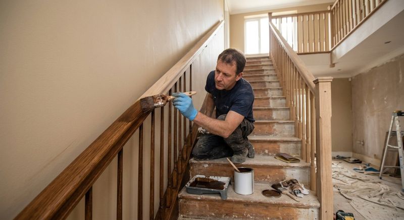 Railing Staining in Waco, TX