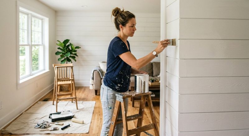 Shiplap Painting in Wilmington, NC