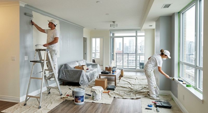 Townhouse Interior Painting in Kansas City, KS