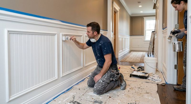 Wainscoting Painting in Wilmington, NC