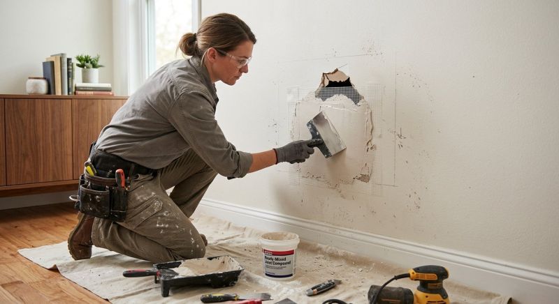 Wall Hole Repair in Conroe, TX